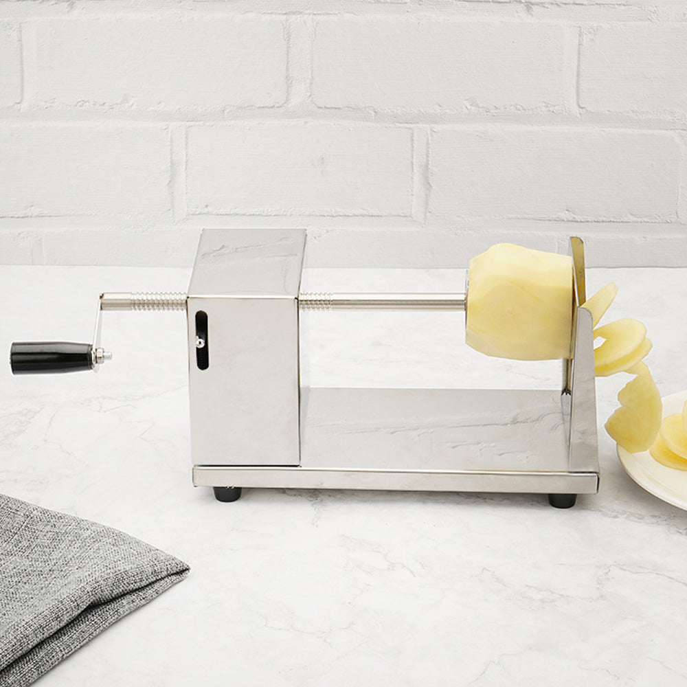 Manual Potato Tornado Spiral Slicer Stainless Steel