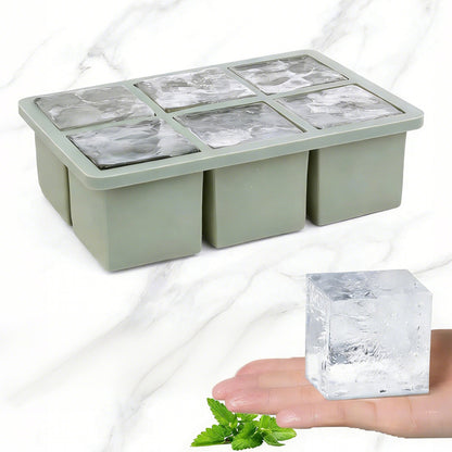 3Pcs Silicone Ice Cube Trays with Lid 18 Cavity Large Square Mold for Whisky Cocktail