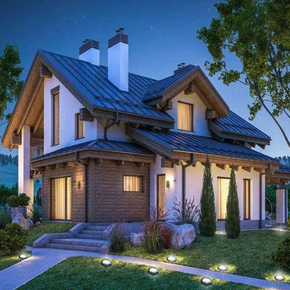 10Pcs Mini Solar Ground Lights Outdoor Pathway Decorative Lights for Yard Garden Decor Warm Light