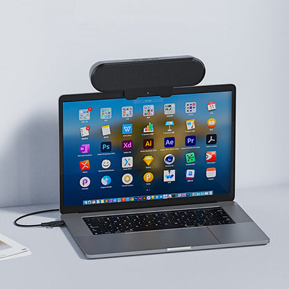 USB Clip-On Speaker 10W High Power Portable Soundbar for Laptop PC