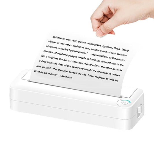 Portable Wireless Printers Bluetooth Thermal Printer Compatible with Android iOS Phones for Study Work