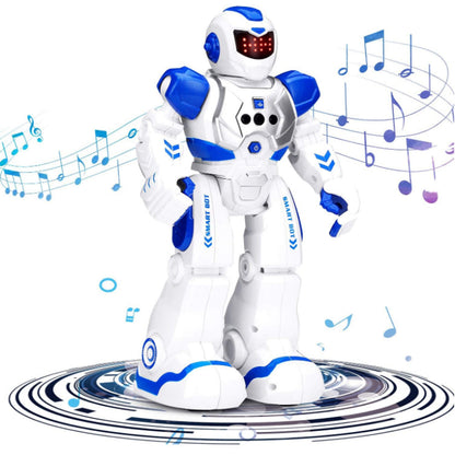 RC Smart Robot Toy for Kids Gesture Sensing Robot Singing Dance Talking Robotic Toy Blue