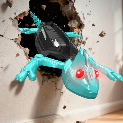 RC Wall Climbing Chameleon Toy with LED Eyes Electric Lizard for Kids Gift