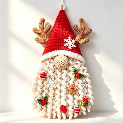 DIY Christmas Crochet Kit For Adults with Yarn and Hook - Christmas gnome