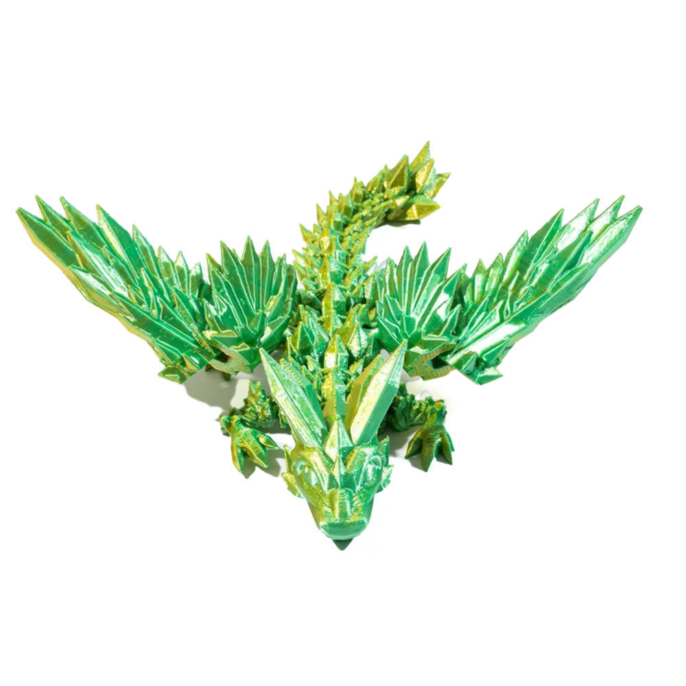 3D Printed Dragon Egg Decoration with Dragon Chinese Style Ornament Green