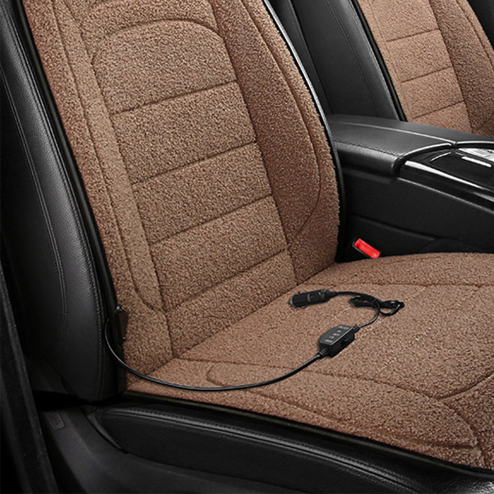 Car Seat Cushion 12V Heated - Brown