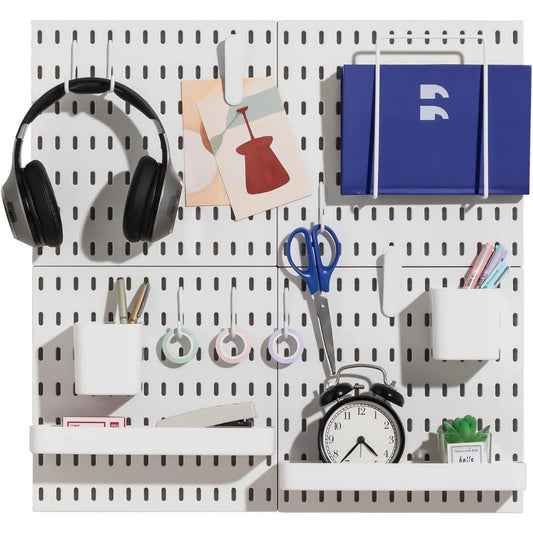 4Pcs Pegboard Combination Kit Pegboards and Accessories Modular Hanging for Organizer