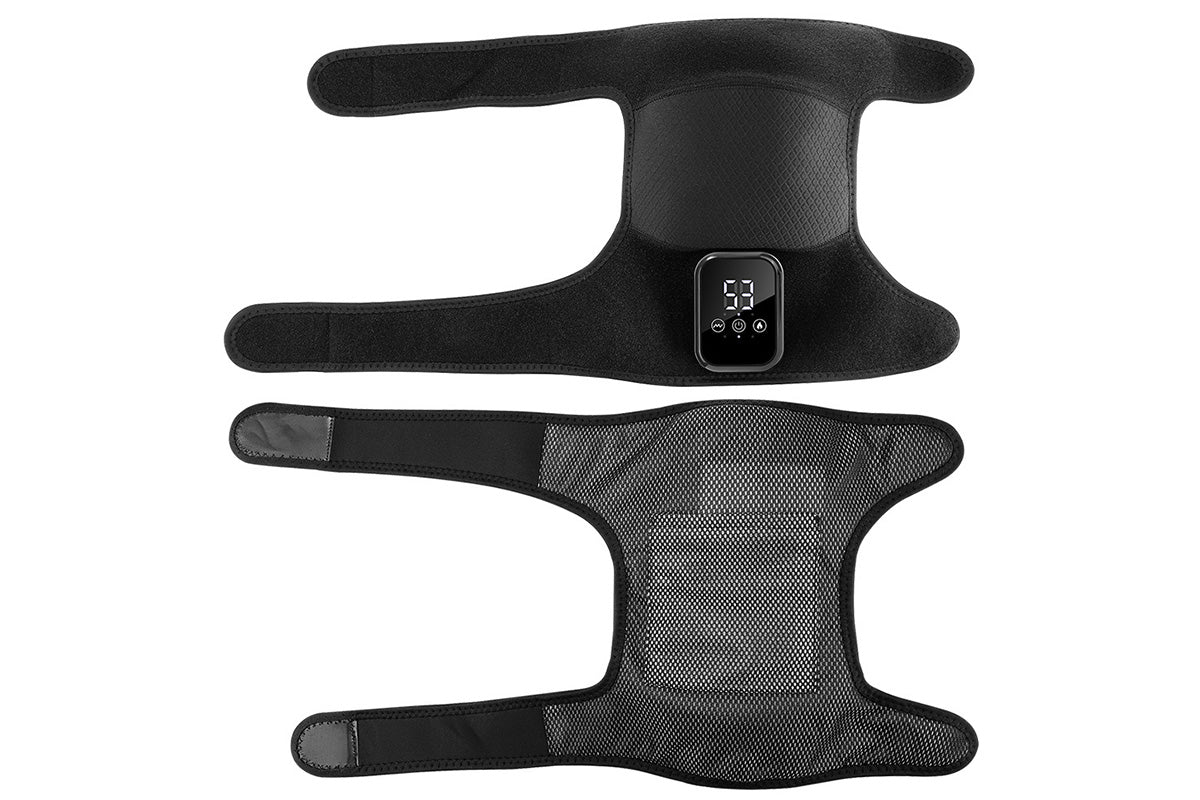 2Pcs Knee Massager with Heat Vibration Electric Heated Knee Brace with 3 Levels