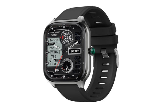 Smart Watch 2.01-Inch Fitness Watch with Heart Rate Sleep Monitor Blood Oxygen 123 Sports Modes Activity Tracker -Black