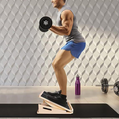 4-Angle Adjustable Slant Board Calf Stretcher Fitness Equipment