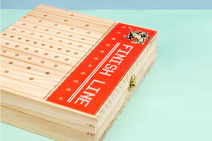 Horse Racing Game Foldable Solid Wood Horse Games Horse Race Board Game With 11 Race Horses