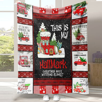 Christmas Throw Blanket Flannel Blankets for Couch Bed Sofa Style 1