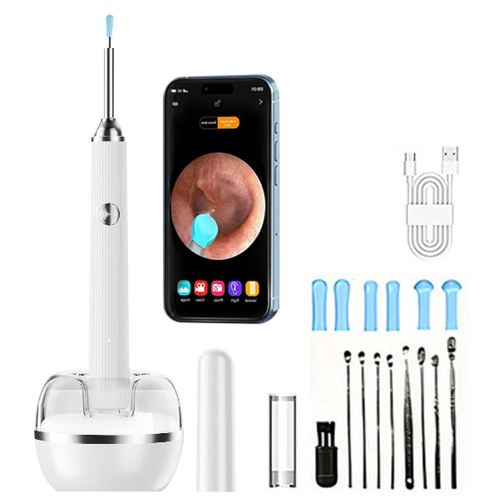 Visual Ear Cleaner with Camera Ear Wax Removal-White