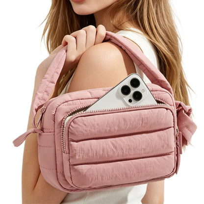 Large Capacity Crossbody Bag -Pink