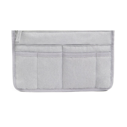 Multi-Pocket Handbag Insert Liner Tote Travel Makeup Purse Pouch Organiser Grey