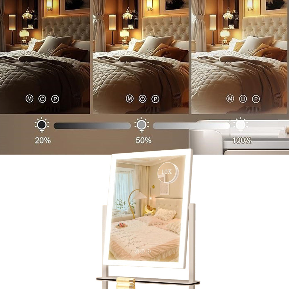 10X Magnifying LED Makeup Mirror