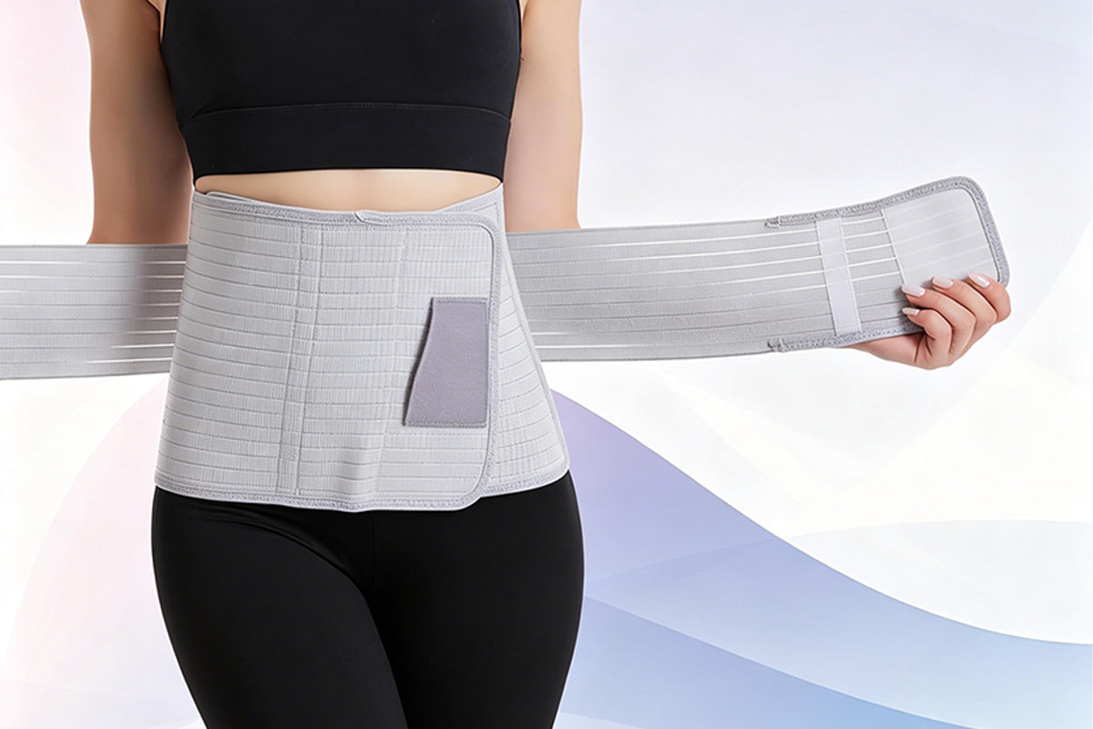 Bamboo Charcoal Fiber Belly Band - Grey