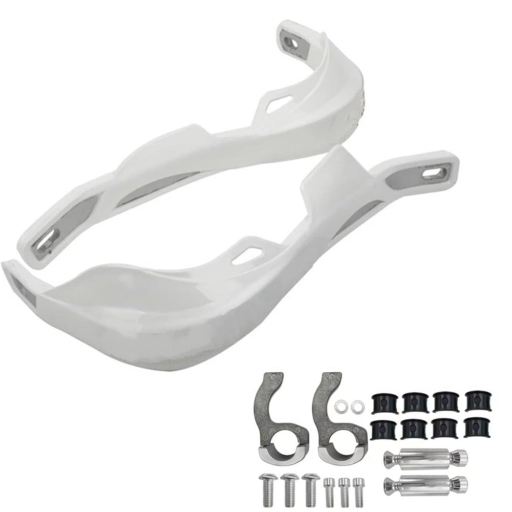 Universal Motorcycle Handguards Crash Protection Hand Guards for Bikes White