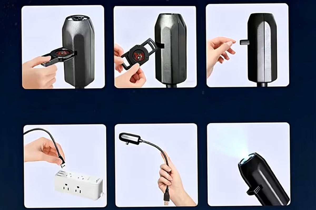 USB Powered Christmas Projector Light - 10 Slides