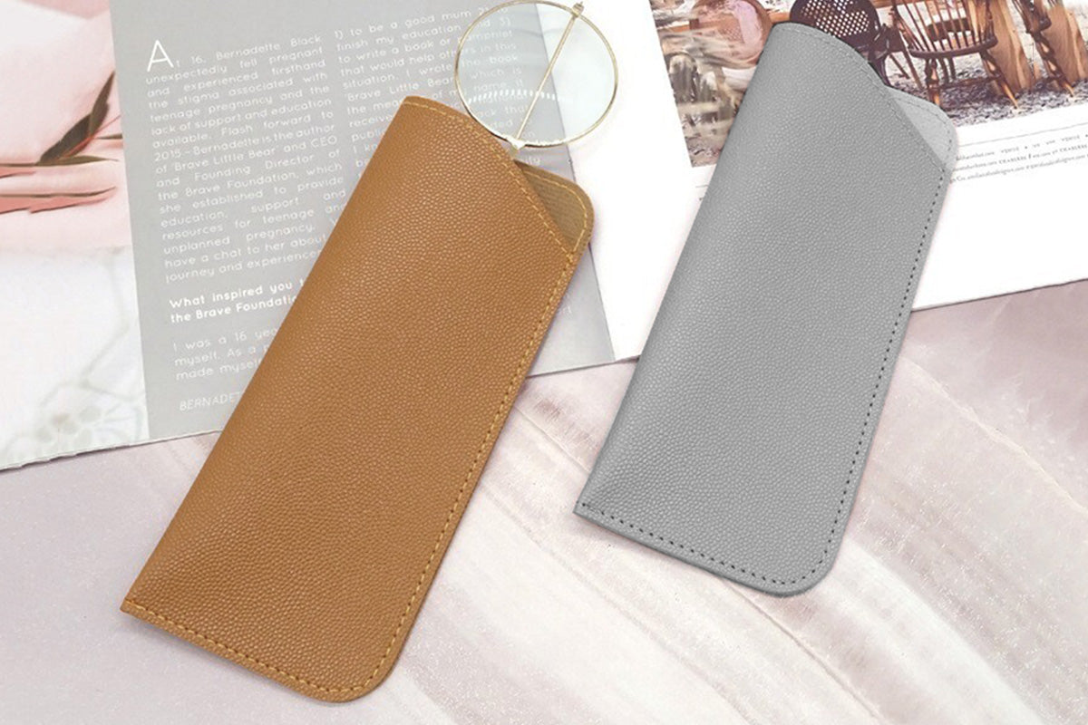 6Pcs Leather Soft Glasses Cases Sunglasses Reading Glasses Case