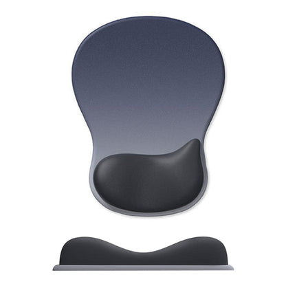 Gel Wrist Rest Mouse Pad Non-Slip Ergonomic Mouse Mat for Computer and Laptop Blue