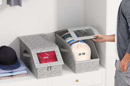 Stackable Hat Storage Organizer Holds up to 12 Caps
