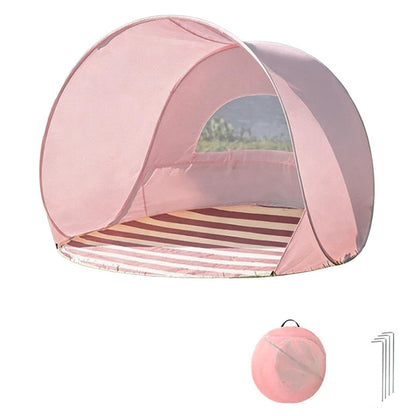 Pop Up Sun Shade Beach Tent UPF Protection Mini Canopy - Pink
