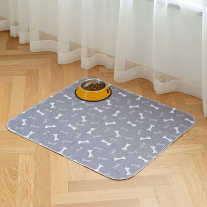 Washable Waterproof Reusable Dog Pee Pads Quick Absorbent Puppy Training Mat-Grey
