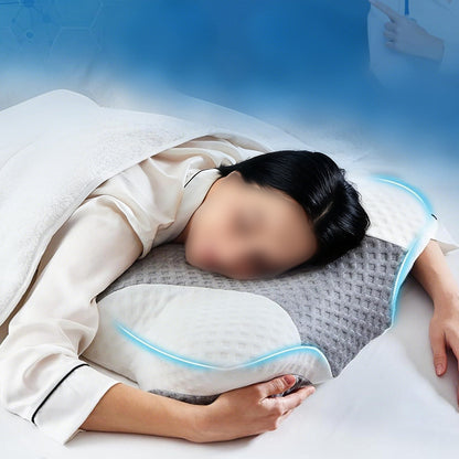 Neck Pillows with Memory Foam Contour Ergonomic Support Pillow for Sleeping