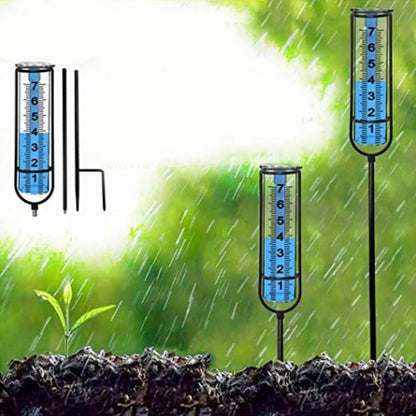 Rain Gauge Adjustable Rain Measuring Tool Freeze Proof for Garden Farm