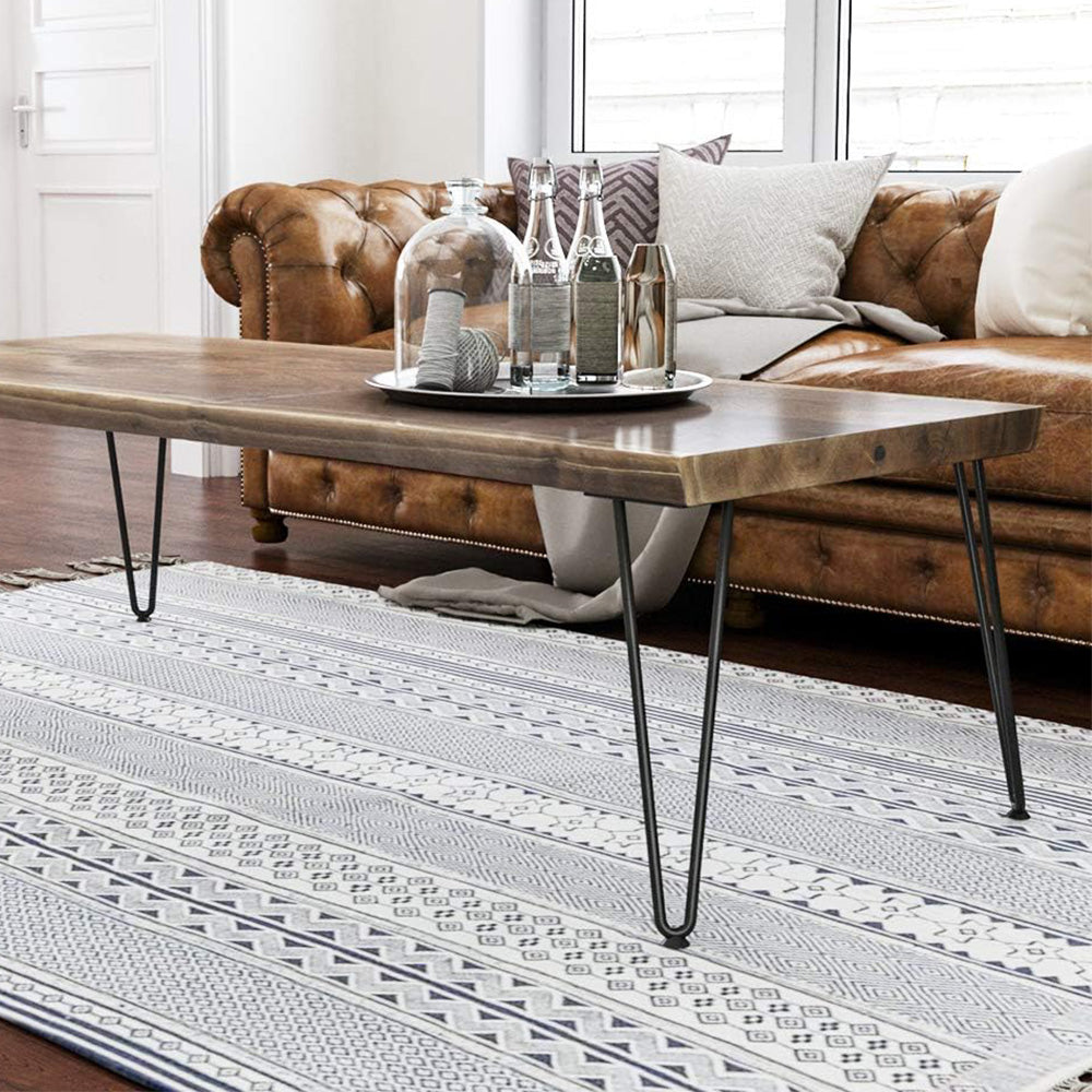 4Pcs Hairpin Furniture Table Legs with Rubber Feet-50cm