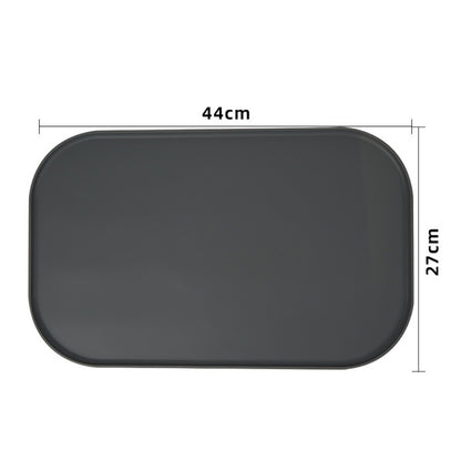 Silicone Pet Feeding Mat Raised Edge Anti-Spill Washable Non-Slip Placemat-Grey