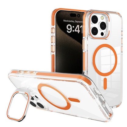 For iPhone 16 Series Protective Case Scratch-Resistant Back Cover Orange