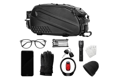 10L Large Capacity Bike Rack Bag Trunk Rear Rack Bag Biking Accessories Gear