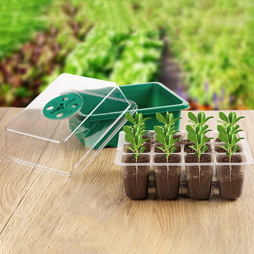 5Pcs Seed Trays 12 Cells Seed Starter Kit for Seeds Growing Starting