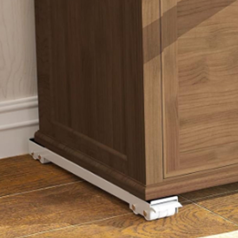 2Pcs Heavy Duty Appliance Rollers Extendable Mobile Rolling Base for Easy Moving White