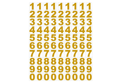 90Pcs Waterproof Reflective Number Stickers for Mailbox Bin Door Gold