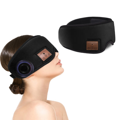 Sleep Mask Eye Mask Sleep Headphones Bluetooth 5.0 Wireless 3D Eye Mask -Black
