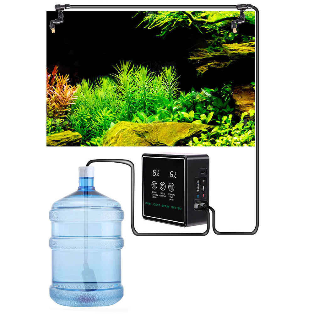 Reptile Mist Intelligent Humidifier Sprinkler Kit System Adjustable Spray Rainforest Fogger