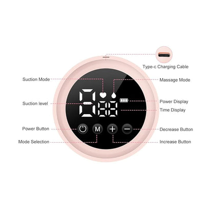 Electric Dual Breast Pump LCD Display Breastfeeding Pump 3 Modes Nursing Breast Milk Pump Blue