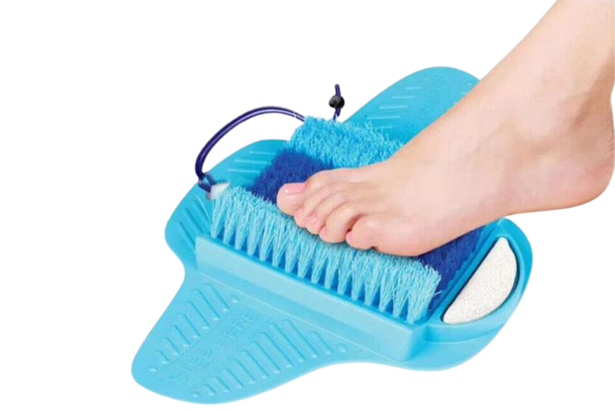 2Pcs Foot Massager Scrubber Bath Brush Cleaner Exfoliating Feet Washer Shower Spa Scrub