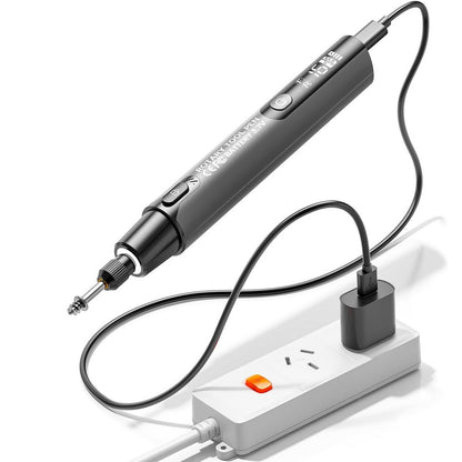 Mini Rotary Tool with 6 Variable Speeds Rotary for Engraving Polishing Etching-Grey