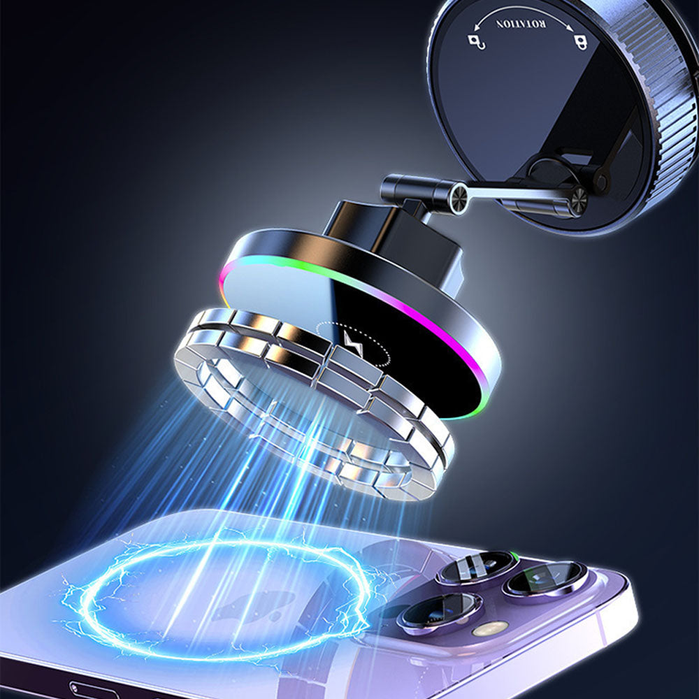 Aluminum Alloy Car Wireless Charger with RGB Light
