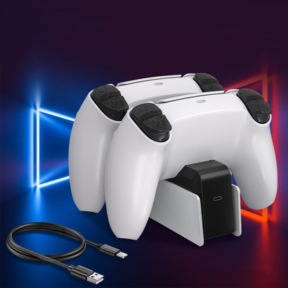 PS5 Controller Charging Dock ââ‚?Dual Fast Charger with LED Indicator