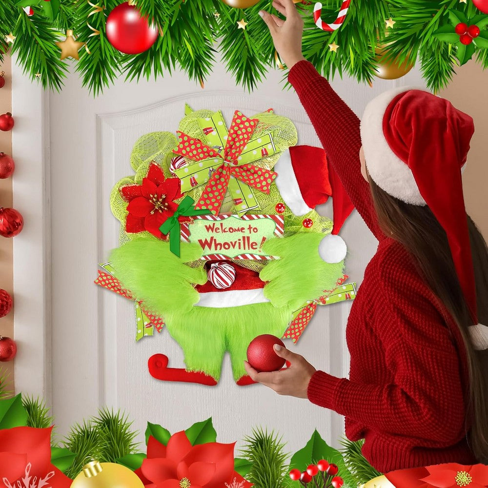 Elves Arm Leg Head Ornaments Christmas Tree Topper Decorations Xmas Party Gift -Style 1