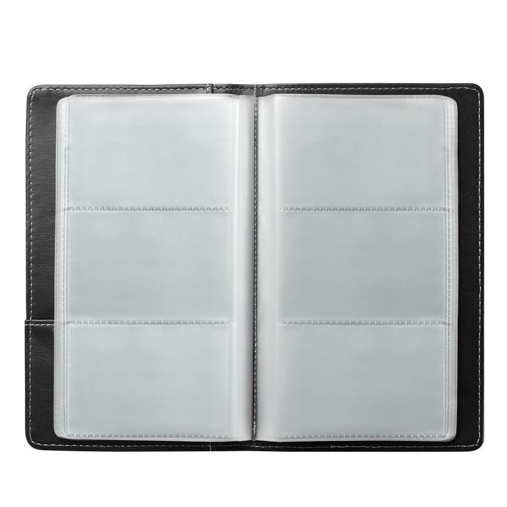 120-Slot Capacity Business Card Holder Album -Black