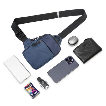 Travel Sling Bag for Men Small Crossbody Bag Water-resistant Casual Phone Chest Bag Blue