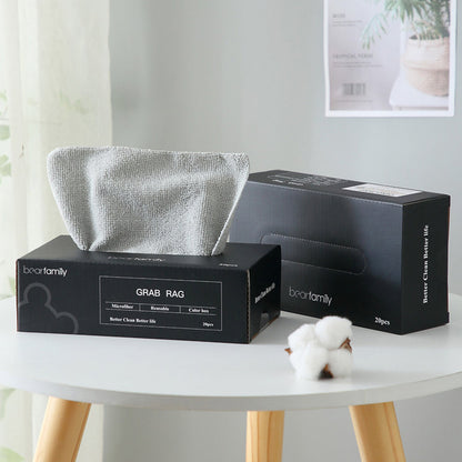 Microfiber Cleaning Cloth with Box Reusable Microfiber Towel for Home Car Cleaning