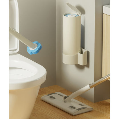 Toilet Bowl Brush and Holder Set Toilet Cleaning System with 24 Refill Heads