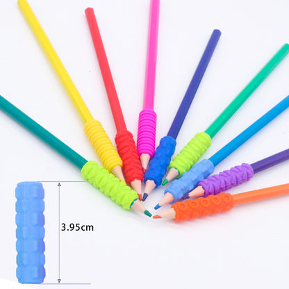 14 Pcs Silicone Textured Sensory Pencil Grip Fidget Toy